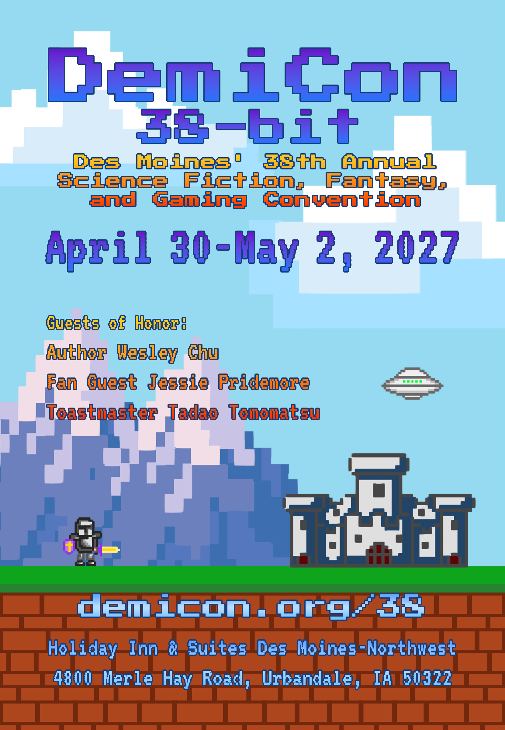 DemiCon 38 Save the Date, May 1-3, 2026.